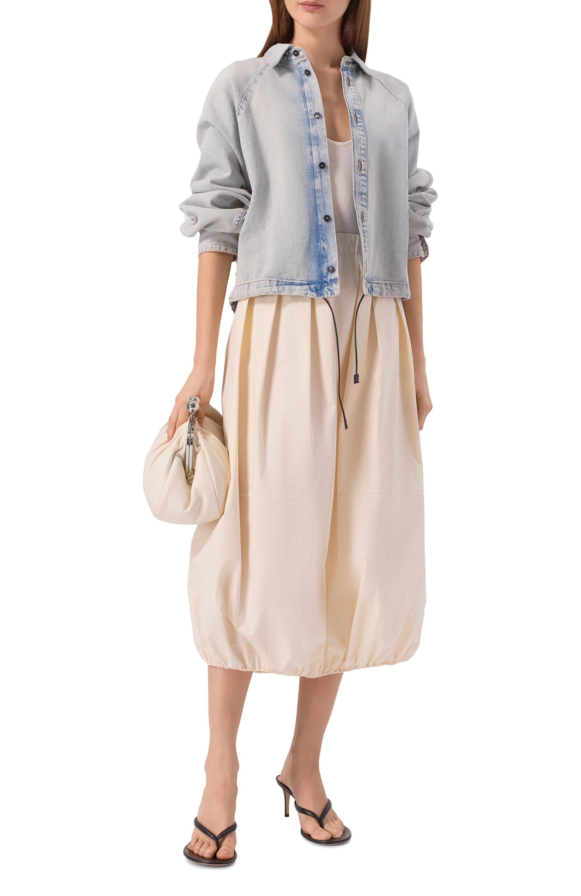 Джинсовая рубашка keira HAIKURE голубого цвета по цене 49800 руб., арт. HEW06100DF188L0933/KEIRA VINTAGE DIRTY, фото 2 Джинсовая рубашка keira HAIKURE, арт. HEW06100DF188L0933/KEIRA VINTAGE DIRTY, фото 2