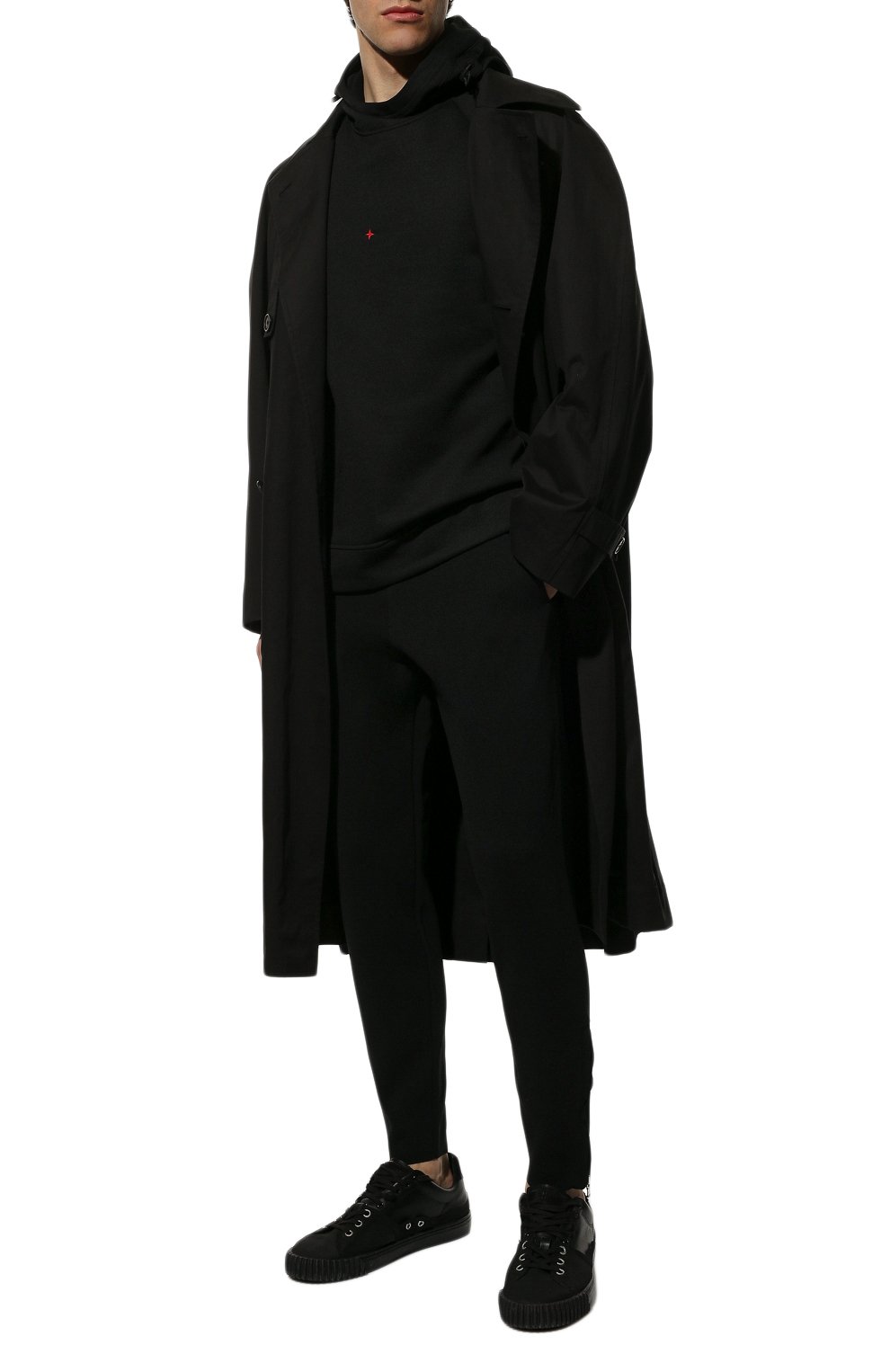 Брюки KAZUYUKI KUMAGAI черного цвета по цене 40900 руб., арт. AK21-041, фото 2 Брюки KAZUYUKI KUMAGAI, арт. AK21-041, фото 2