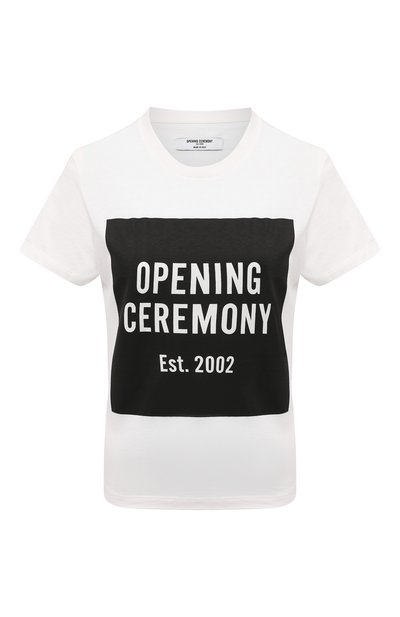 Женская хлопковая футболка OPENING CEREMONY, арт. YWAA001F21JER001