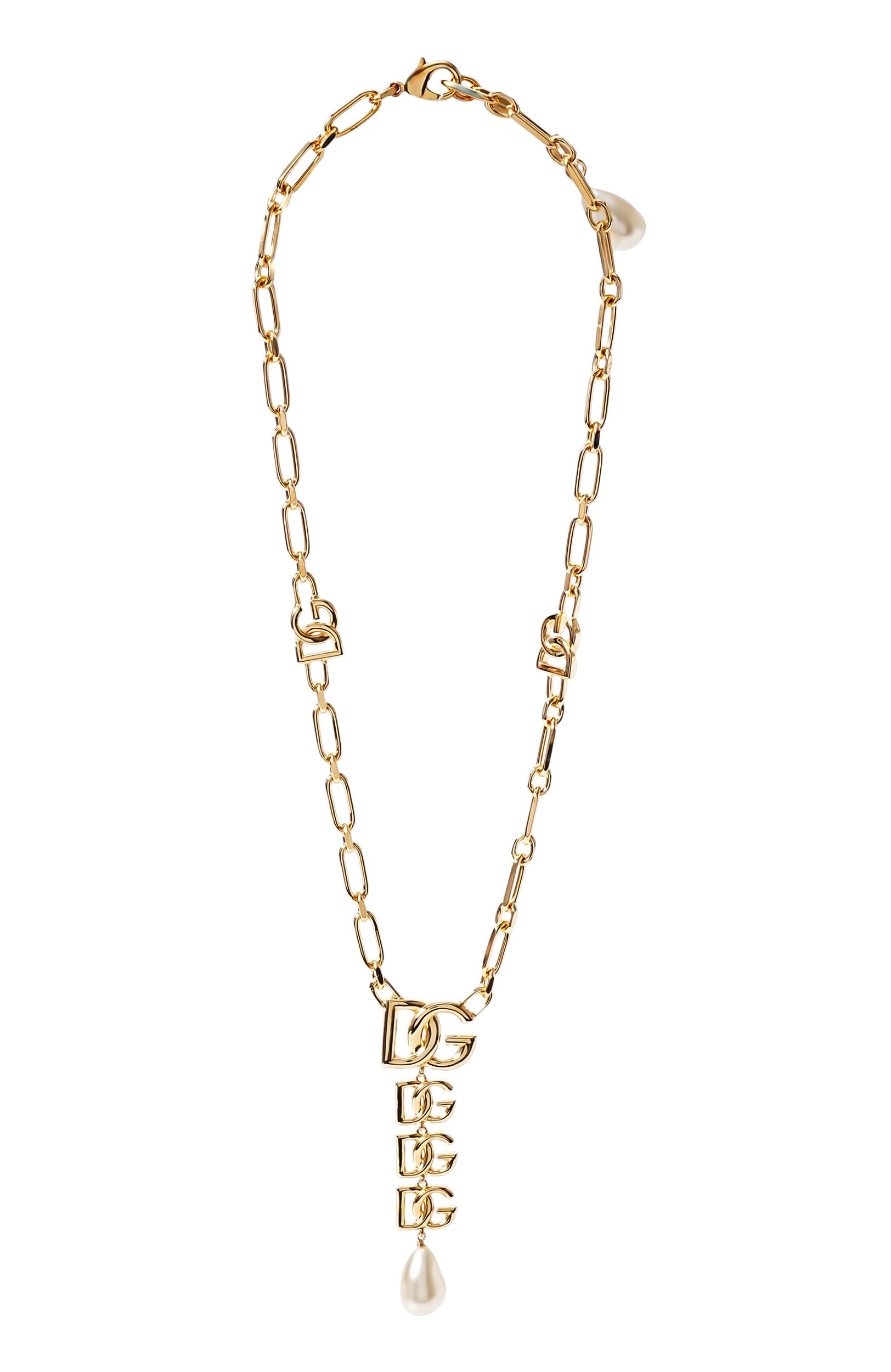 Колье DOLCE & GABBANA золотого цвета по цене 109500 руб., арт. WNN6P3/W1111, фото 1 Колье DOLCE & GABBANA, арт. WNN6P3/W1111, фото 1