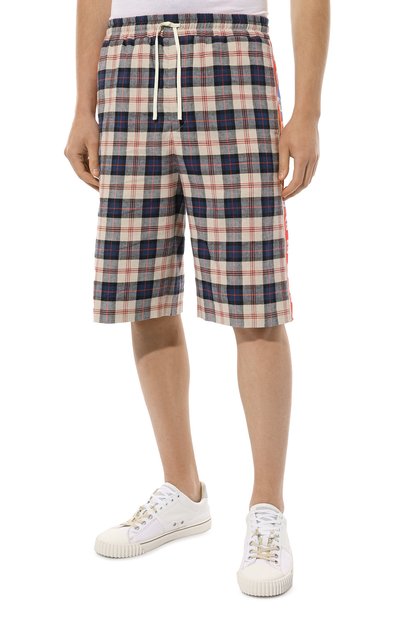 Шорты из хлопка и льна GUCCI, арт. 625893 ZAEN1, фото 3