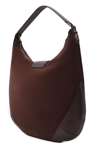 Сумка bar medium JIMMY CHOO темно-коричневого цвета по цене 177500 руб., арт. BAR H0B0/M/EQW_001, фото 4 Сумка bar medium JIMMY CHOO, арт. BAR H0B0/M/EQW_001, фото 4