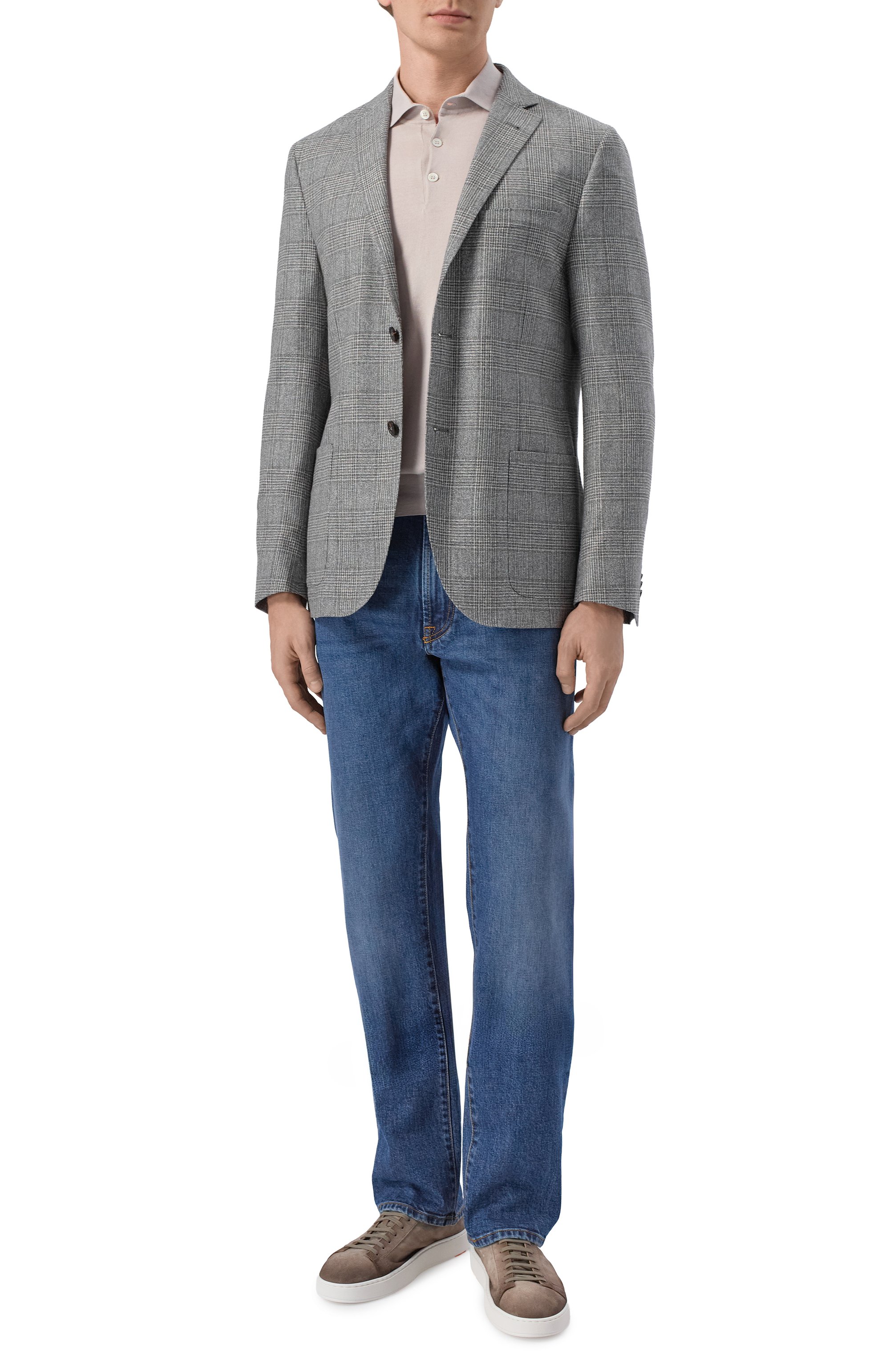 Пиджак из шелка и шерсти CORNELIANI серого цвета по цене 129500 руб., арт. 27X002/2716215, фото 2 Пиджак из шелка и шерсти CORNELIANI, арт. 27X002/2716215, фото 2