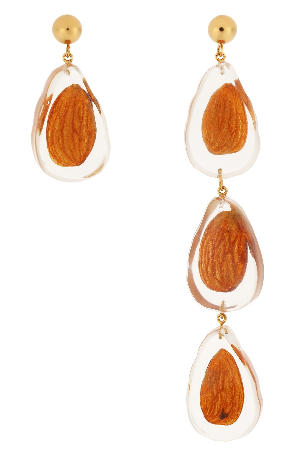 Серьги JACQUEMUS прозрачного цвета по цене 39550 руб., арт. 194JW06, фото 1 Серьги JACQUEMUS, арт. 194JW06, фото 1