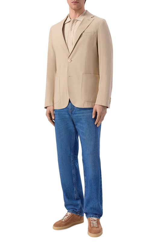 Пиджак изо льна и вискозы BOSS 50561959 Бежевый  50561959 Фото 2