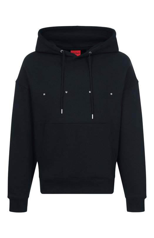 Хлопковое худи HUGO 50553348 Чёрный 50553348