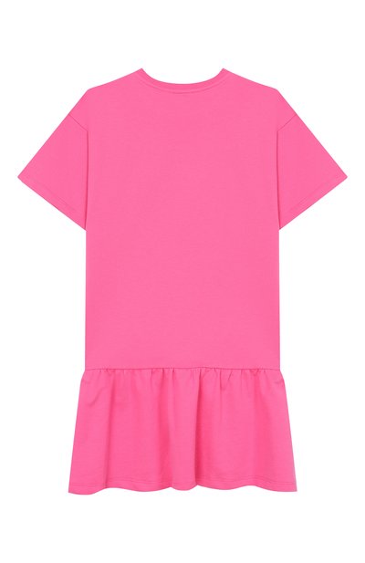 Хлопковое платье MOSCHINO фуксия цвета по цене 11750 руб., арт. HDV0HL/LCA19, фото 2 Хлопковое платье MOSCHINO, арт. HDV0HL/LCA19, фото 2