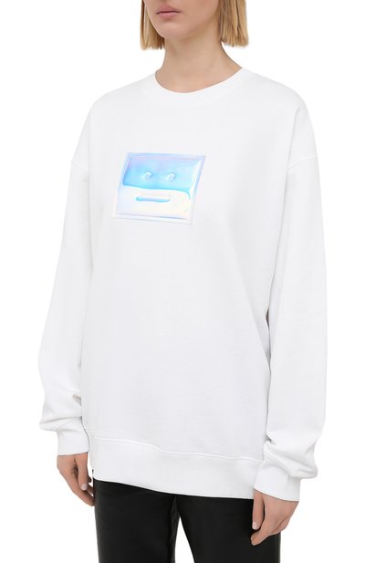 Хлопковый свитшот ACNE STUDIOS, арт. CI0068/W, фото 3