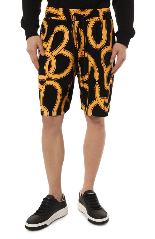 Хлопковые шорты Marcelo Burlon Жёлтый, фото 3