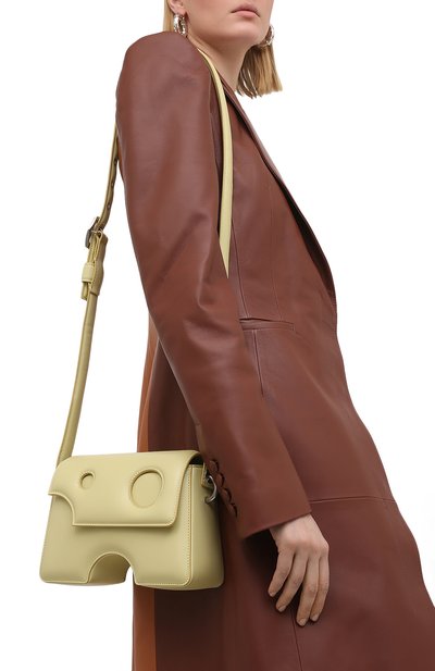 Сумка burrow OFF-WHITE желтого цвета по цене 133500 руб., арт. 0WNN005S21LEA001, фото 2 Сумка burrow OFF-WHITE, арт. 0WNN005S21LEA001, фото 2