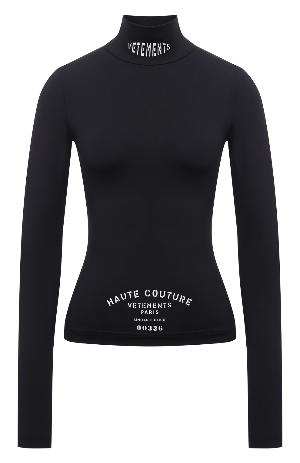Водолазка VETEMENTS черного цвета по цене 68700 руб., арт. WA52T0200B 2605/BLACK, фото 1 Водолазка VETEMENTS, арт. WA52T0200B 2605/BLACK, фото 1