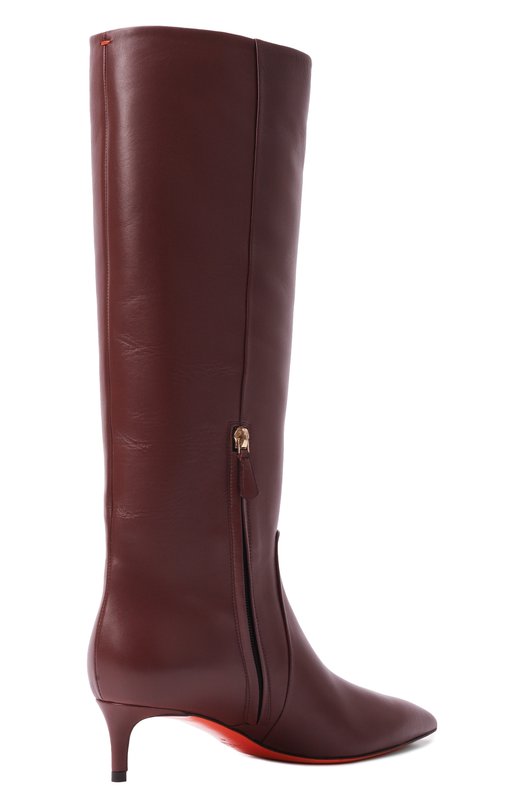 Кожаные сапоги Santoni WSLG71756HI2NHPE Бордовый  WSLG71756HI2NHPE Фото 5