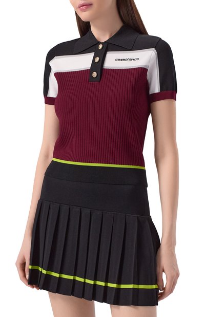 Поло из вискозы CASABLANCA, арт. W-SP26-KW-1233-01, фото 3