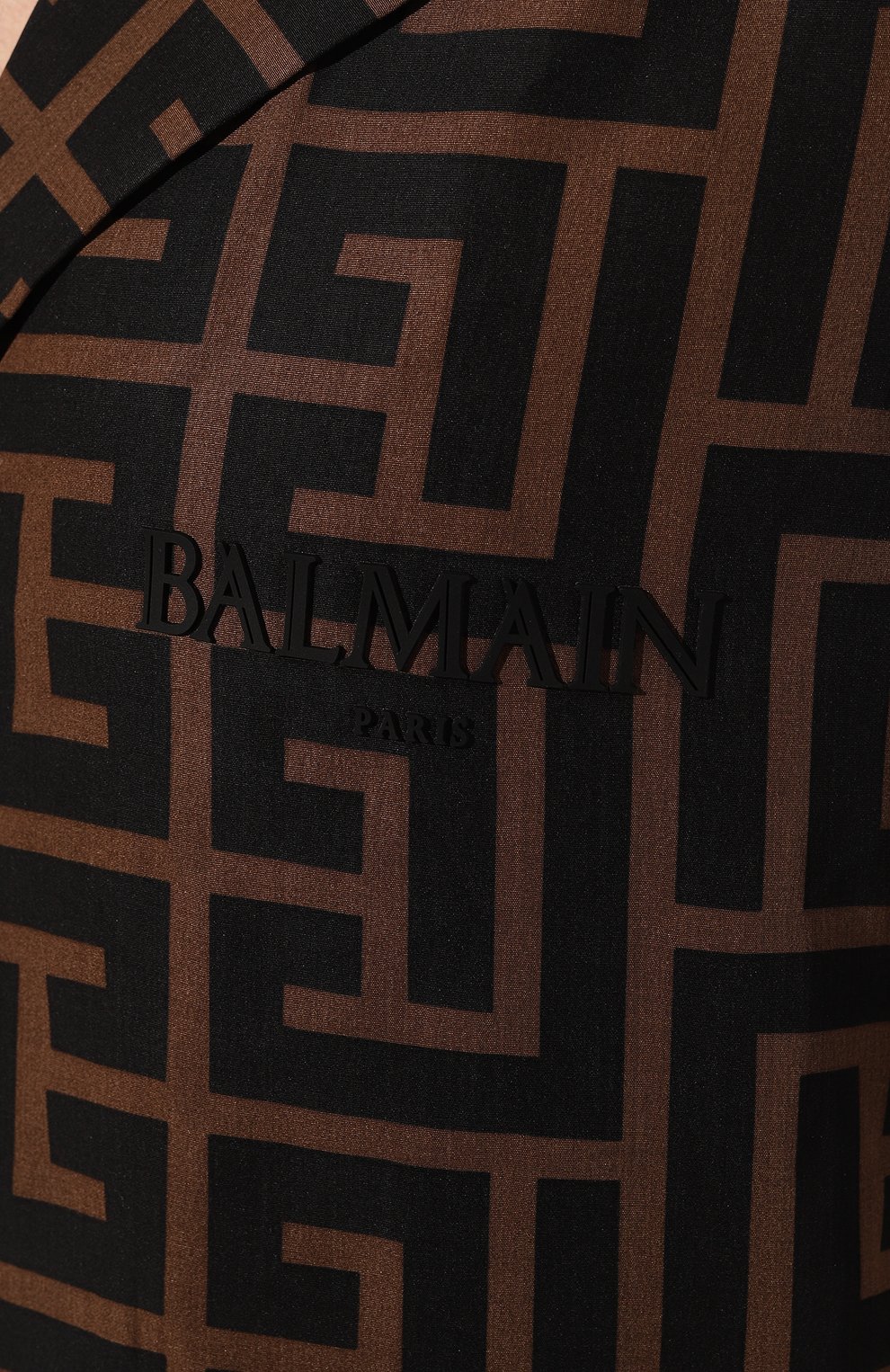 Рубашка BALMAIN черного цвета по цене 83650 руб., арт. AH0HN014VD13, фото 5 Рубашка BALMAIN, арт. AH0HN014VD13, фото 5