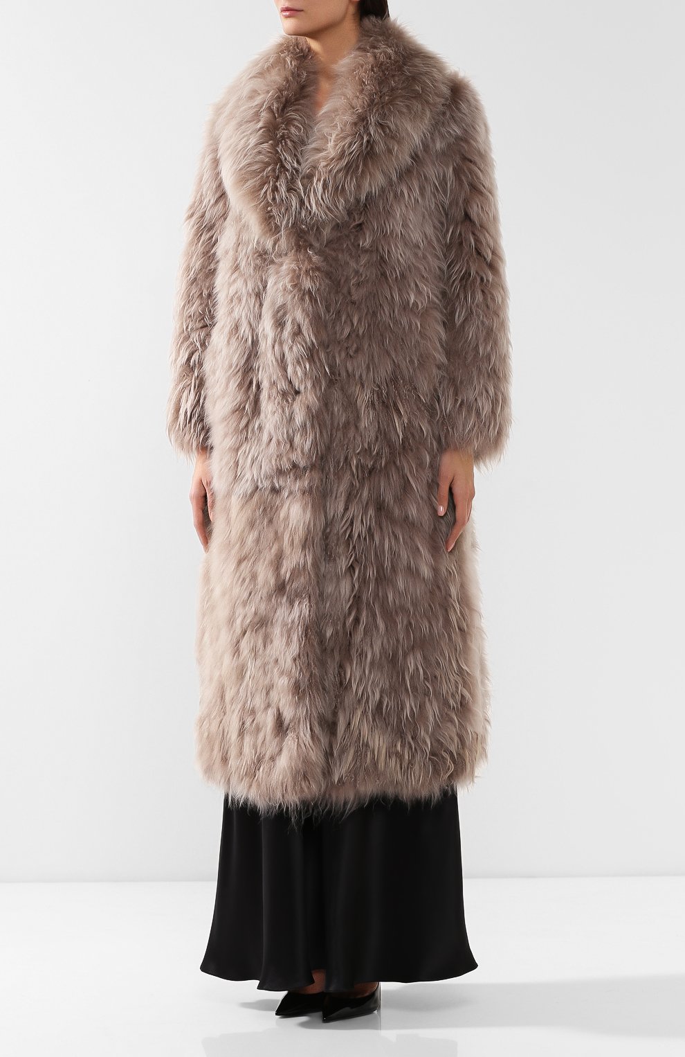 Шуба из козы GIORGIO ARMANI бежевого цвета по цене 1130000 руб., арт. 4AL02P/4AP15, фото 3 Шуба из козы GIORGIO ARMANI, арт. 4AL02P/4AP15, фото 3