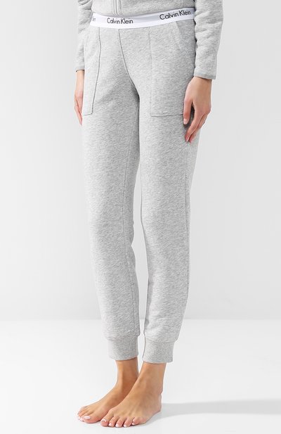 Хлопковые джоггеры с эластичным поясом CALVIN KLEIN, арт. QS5716E, фото 3