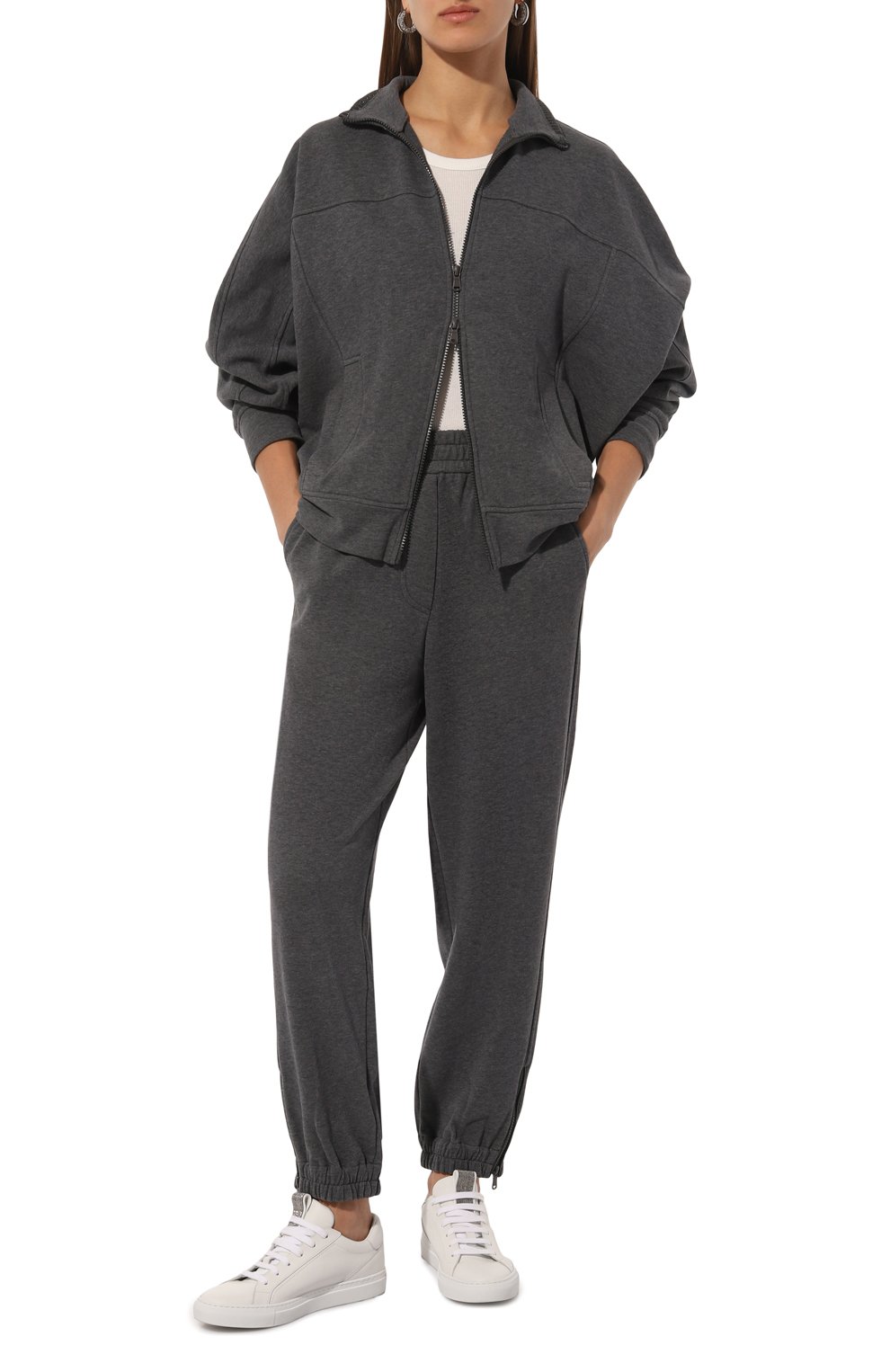 Хлопковые джоггеры BRUNELLO CUCINELLI, арт. MN05NHS899, фото 2