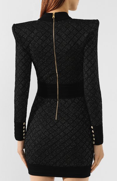 Платье из вискозы BALMAIN, арт. SF16255/K461, фото 4