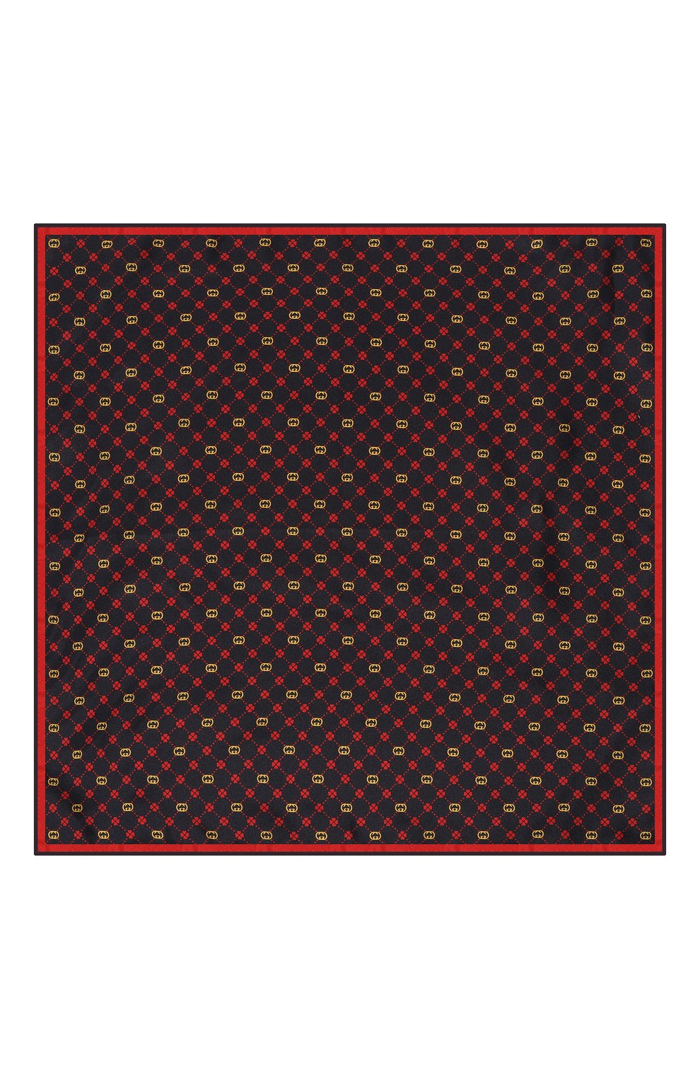 Шелковый платок GUCCI синего цвета по цене 22320 руб., арт. 660425 4G001, фото 3 Шелковый платок GUCCI, арт. 660425 4G001, фото 3
