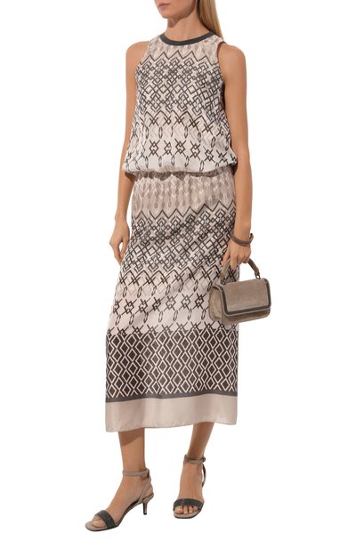 Шелковый топ BRUNELLO CUCINELLI, арт. MP00SSK900, фото 2