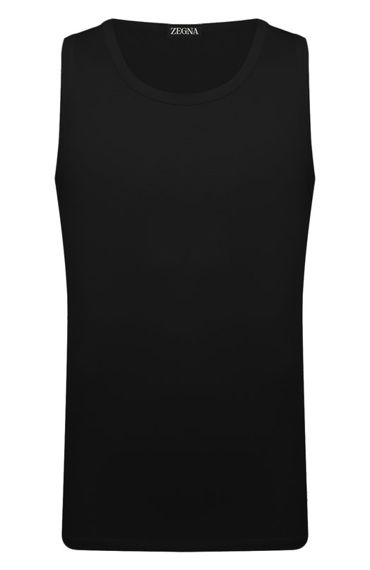 Хлопковая майка Zegna N2D000110 Чёрный N2D000110