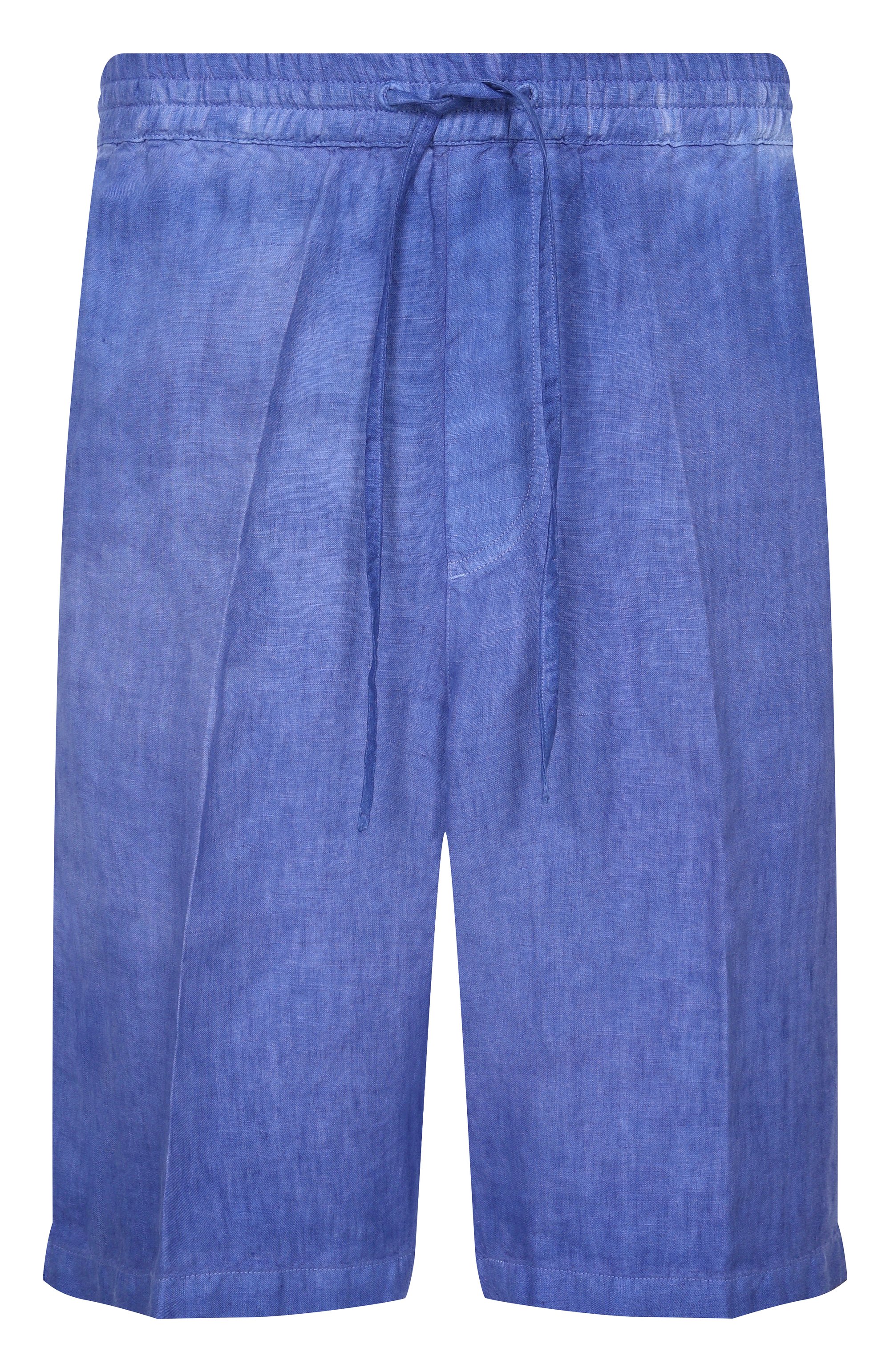 Льняные шорты 120% LINO синего цвета по цене 32450 руб., арт. 33ALIM29CM/0253/S00, фото 1 Льняные шорты 120% LINO, арт. 33ALIM29CM/0253/S00, фото 1