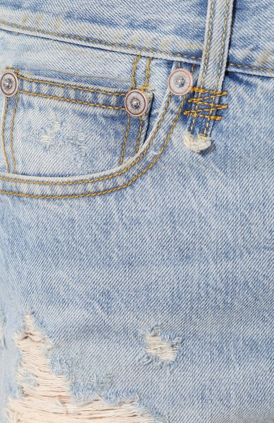 Джинсовые мини-шорты с потертостями R13, арт. R13W0190-476, фото 5