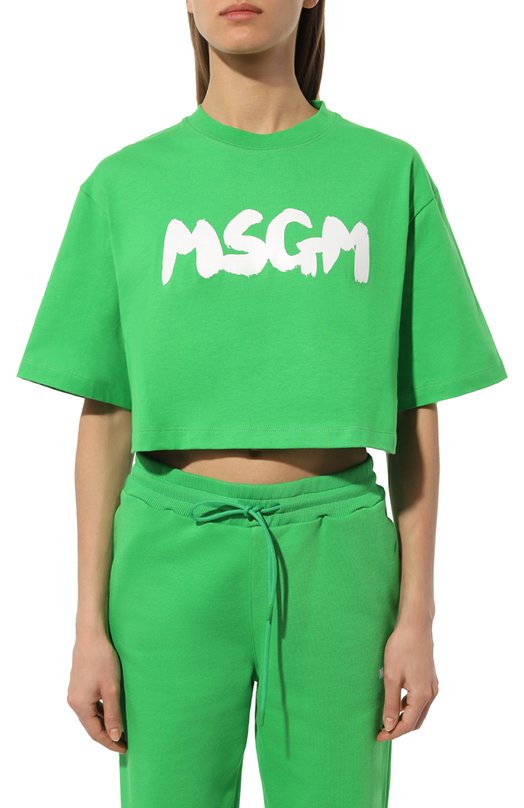 фото Хлопковая футболка msgm