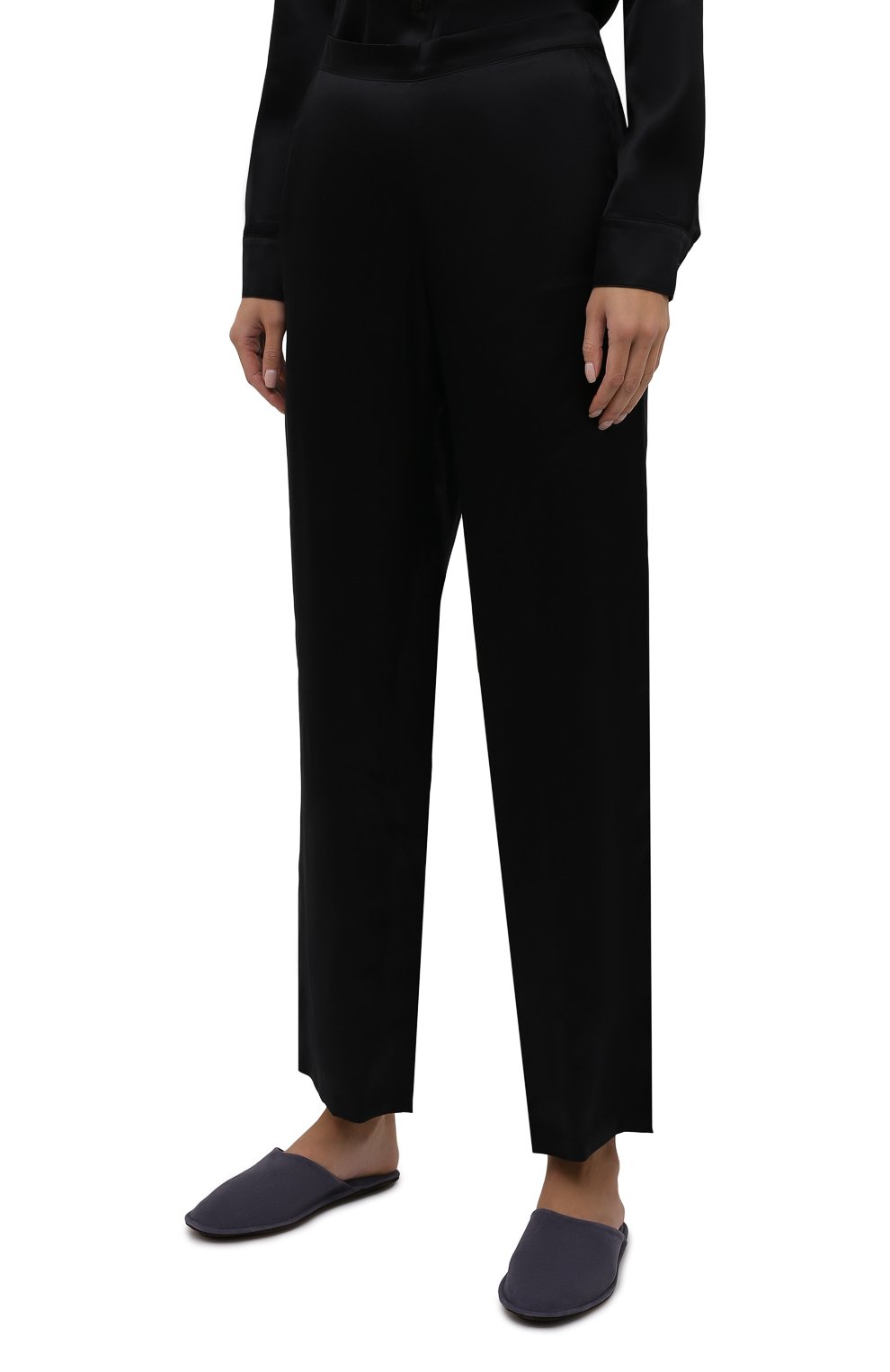 Шелковые брюки AUBADE черного цвета по цене 26050 руб., арт. QS60, фото 3 Шелковые брюки AUBADE, арт. QS60, фото 3