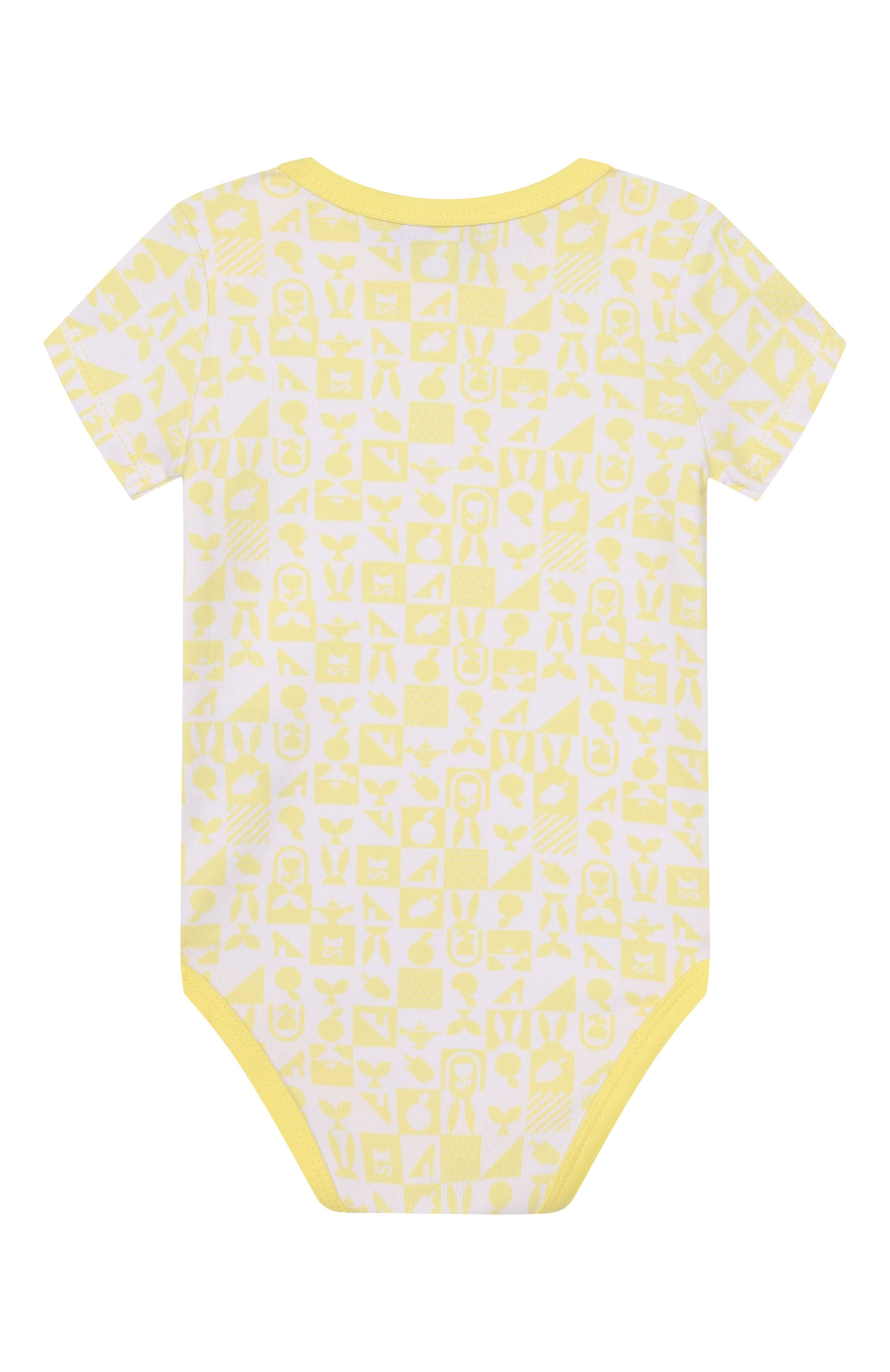 Комплект из боди и комбинезона SASHA KIM желтого цвета по цене 4000 руб., арт. SK-00000955, фото 3 Комплект из боди и комбинезона SASHA KIM, арт. SK-00000955, фото 3