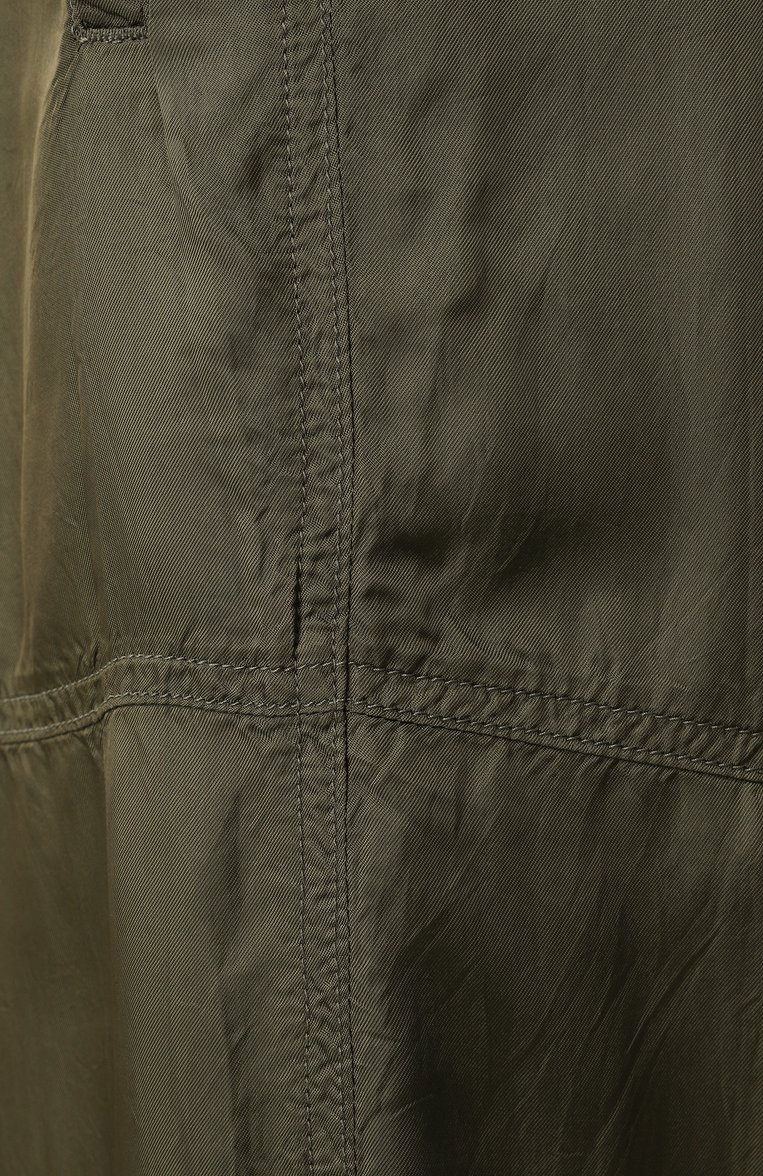 Мужские брюки из вискозы DRIES VAN NOTEN хаки цвета, арт. 251-020932-1427 | Фото 6 (Материал внешний: Вискоза; Длина (брюки, джинсы): Стандартные; Стили: Кэжуэл; Силуэт М (брюки): Джоггеры)