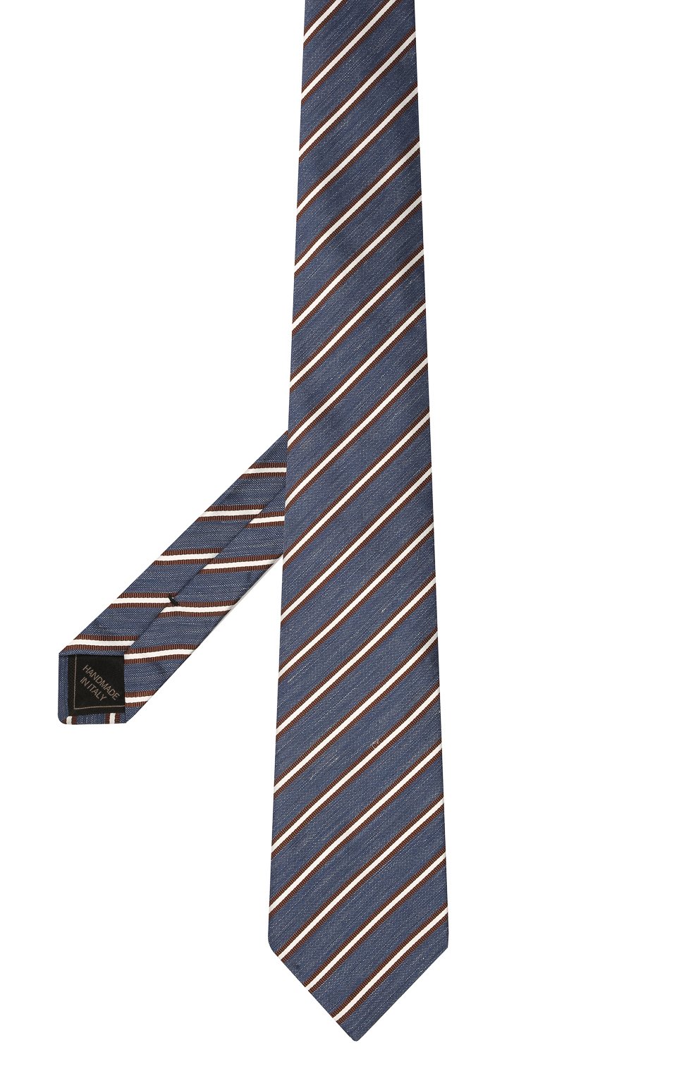 Галстук из шелка и льна BRIONI синего цвета по цене 25950 руб., арт. 062I00/P041B, фото 2 Галстук из шелка и льна BRIONI, арт. 062I00/P041B, фото 2