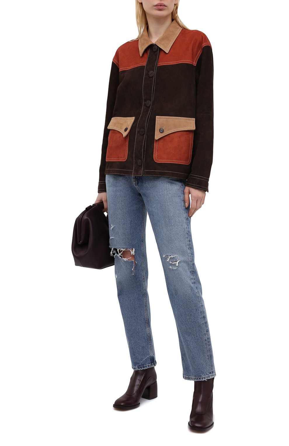 Джинсы AGOLDE синего цвета по цене 32700 руб., арт. A154B-1141, фото 2 Джинсы AGOLDE, арт. A154B-1141, фото 2