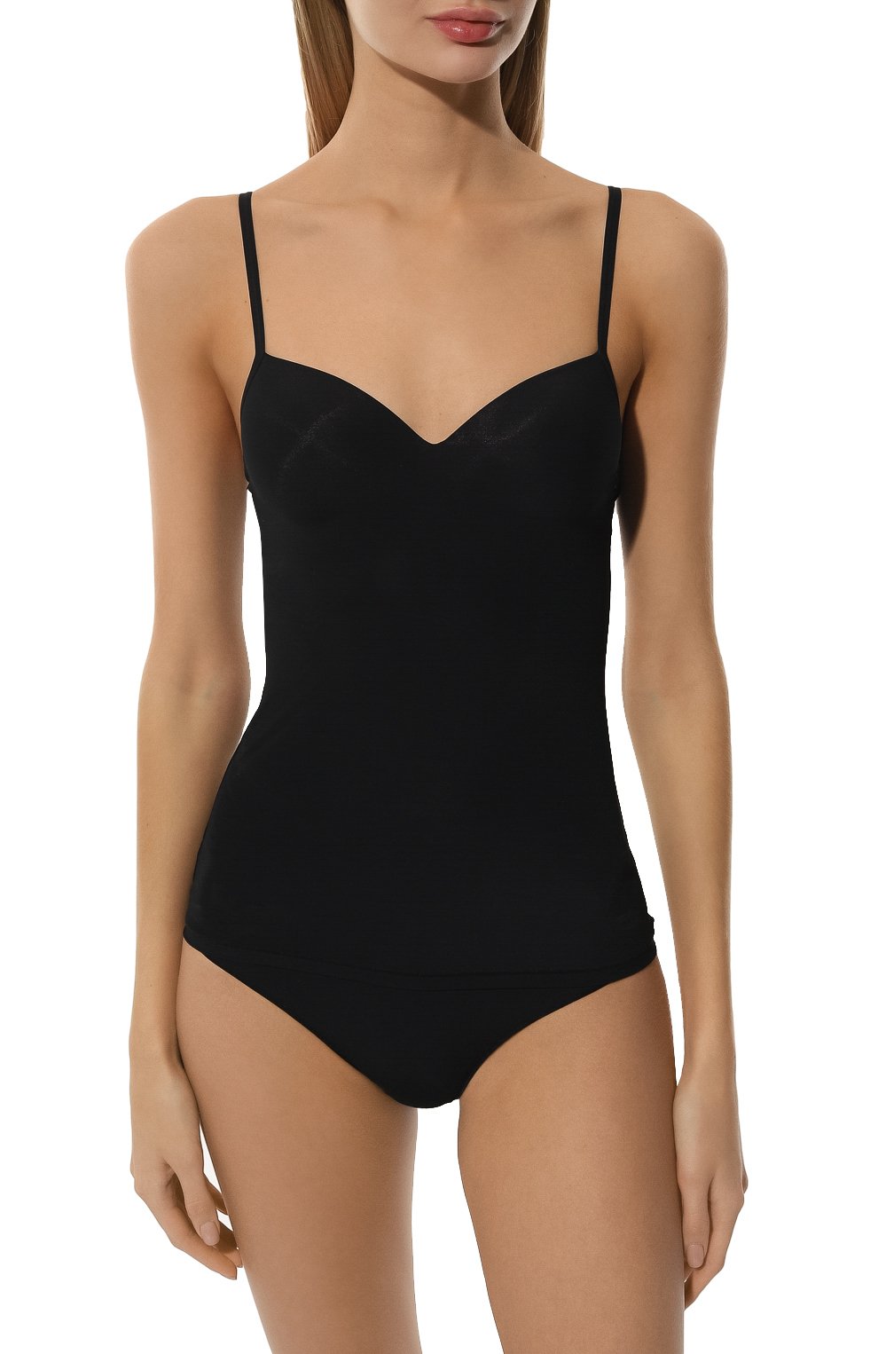 Топ HANRO черного цвета по цене 16680 руб., арт. 071462., фото 2 Топ HANRO, арт. 071462., фото 2