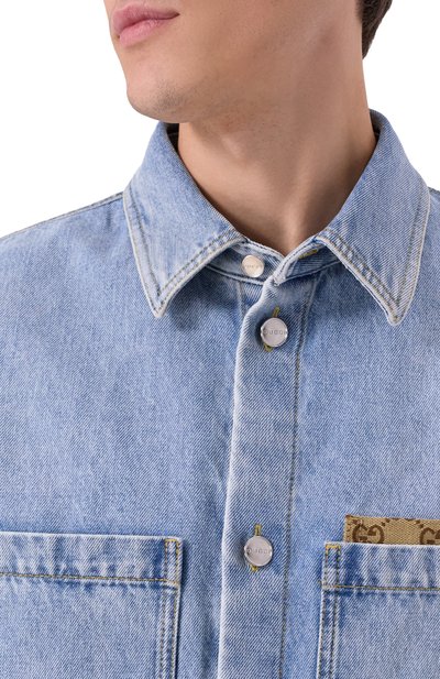 Джинсовая рубашка GUCCI, арт. 835220/XDDCY, фото 5