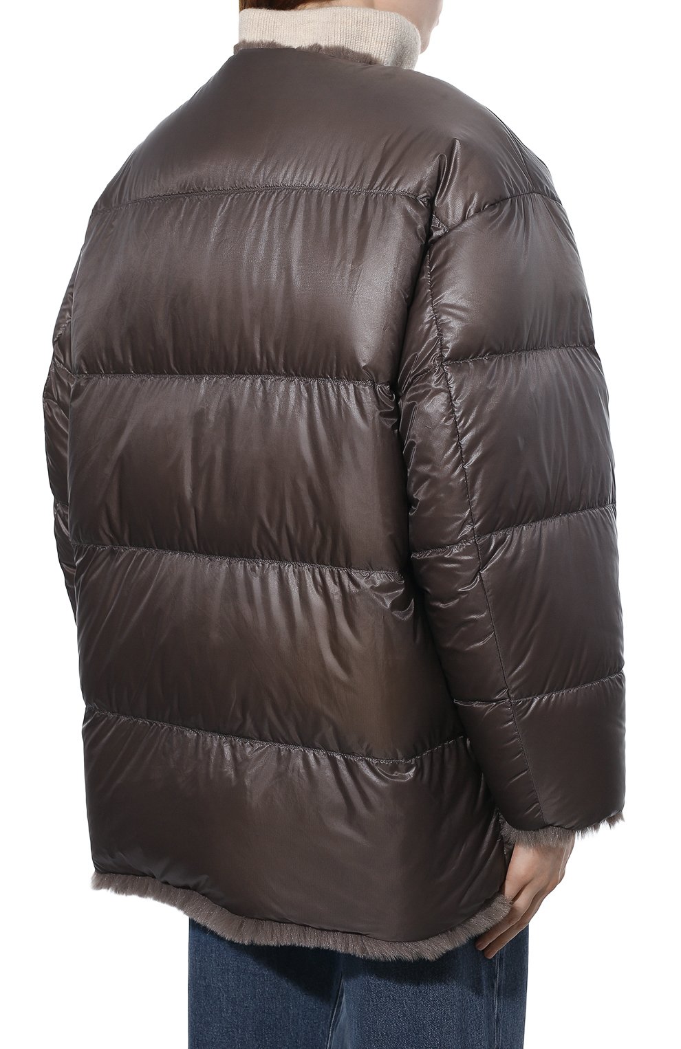 Пуховик lema 4 moncler hyke MONCLER коричневого цвета по цене 138000 руб., арт. G2-09K-1A000-06-M1195, фото 4 Пуховик lema 4 moncler hyke MONCLER, арт. G2-09K-1A000-06-M1195, фото 4