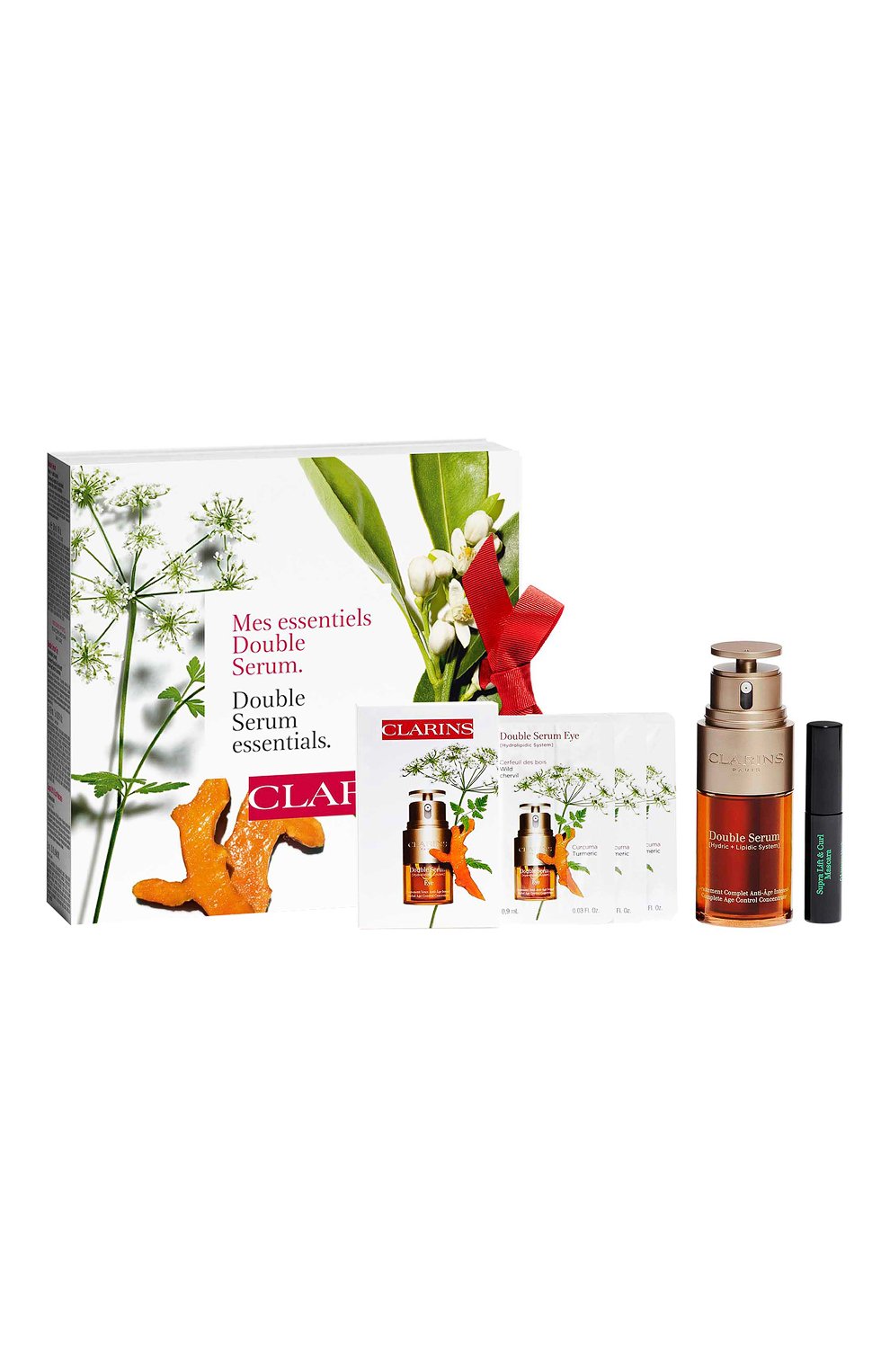 Набор double serum essentials (30+3x0,9+3ml) CLARINS бесцветного цвета по цене 8500 руб., арт. 80097039, фото 1 Набор double serum essentials (30+3x0,9+3ml) CLARINS, арт. 80097039, фото 1