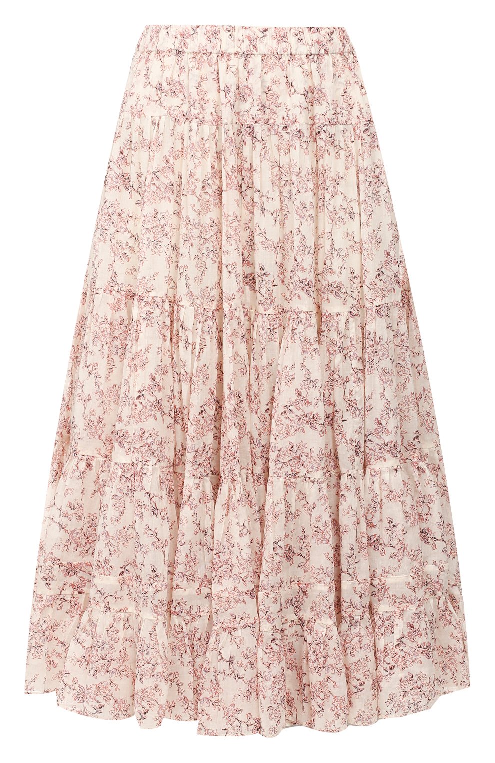 Хлопковая юбка ISABEL MARANT ETOILE светло-розового цвета по цене 22550 руб., арт. JU0920-20P028E/ELFA, фото 1 Хлопковая юбка ISABEL MARANT ETOILE, арт. JU0920-20P028E/ELFA, фото 1
