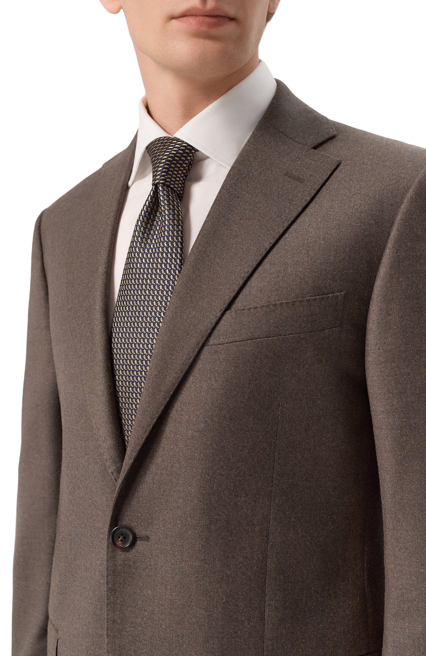 Шерстяной костюм CORNELIANI коричневого цвета по цене 173000 руб., арт. 286008/2A18581_SET, фото 6 Шерстяной костюм CORNELIANI, арт. 286008/2A18581_SET, фото 6