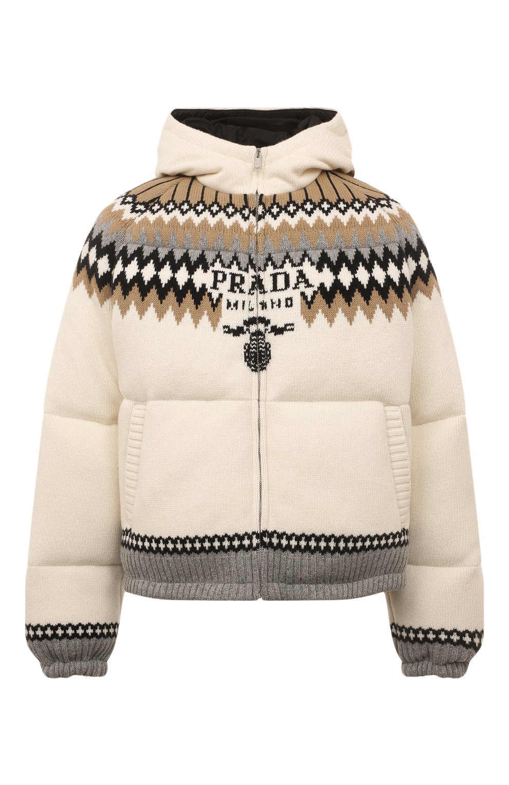 Пуховик из шерсти и кашемира PRADA, арт. SGC018-10O8-F0040-212, фото 1