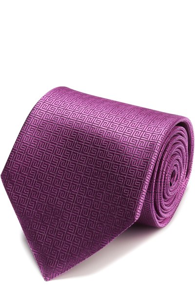 Мужской шелковый галстук с узором ZEGNA, арт. Z9E681XW