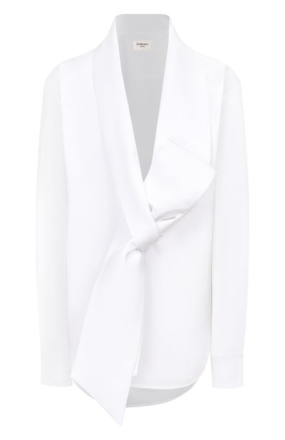 Женская хлопковая рубашка SAINT LAURENT, арт. 870726/Y1H48