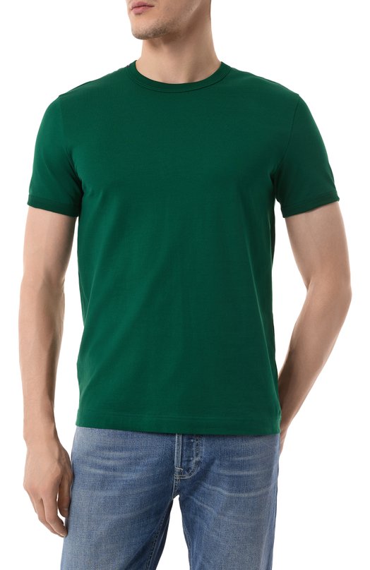 Хлопковая футболка Dolce & Gabbana G8JX7T/FU7EQ Зелёный  G8JX7T/FU7EQ Фото 3