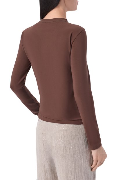 Хлопковый лонгслив BRUNELLO CUCINELLI, арт. MPT18B0107, фото 4