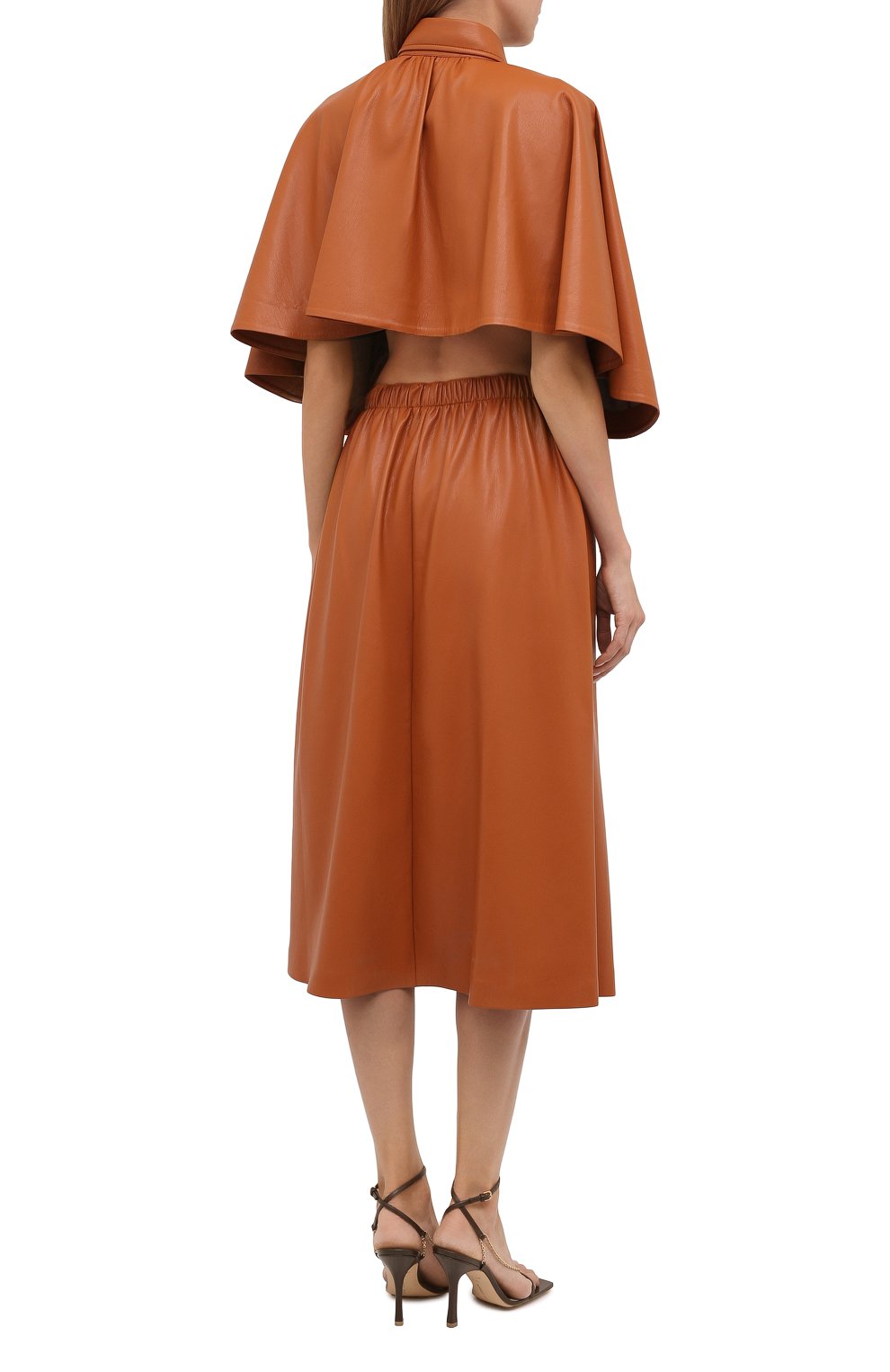 Платье из экокожи MSGM, арт. 3141MDA16 217616, фото 4
