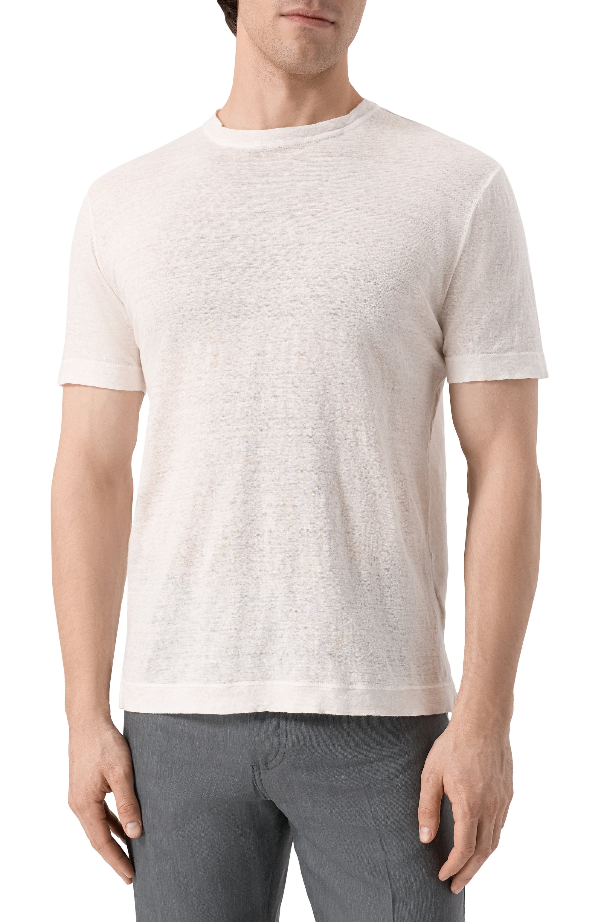 Льняная футболка CANALI, арт. T0869/MJ02244, фото 3