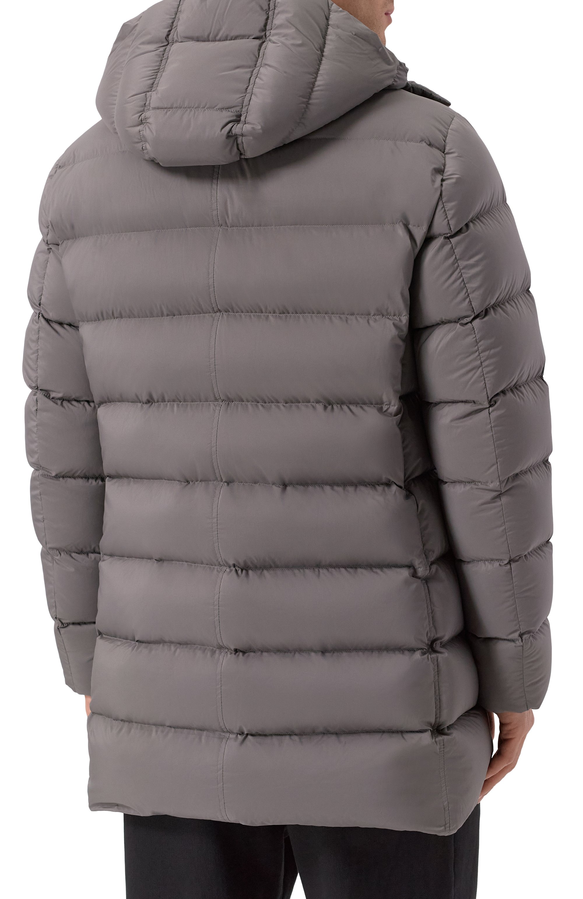 Пуховик HERNO серого цвета по цене 149000 руб., арт. PI003ULE/19288, фото 4 Пуховик HERNO, арт. PI003ULE/19288, фото 4