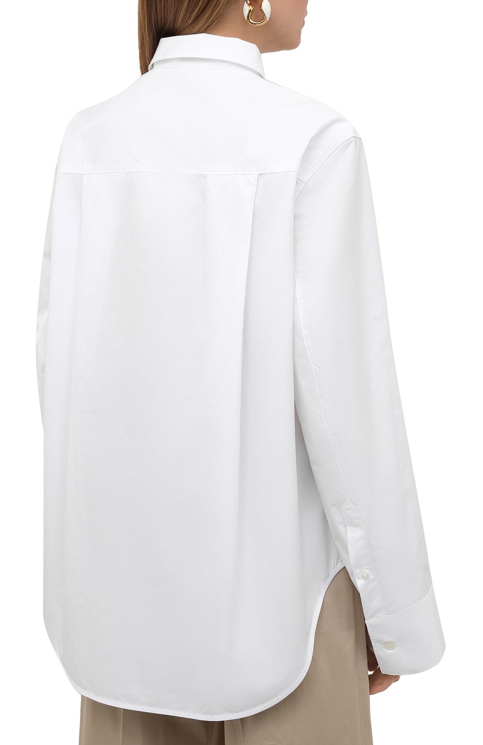 Хлопковая рубашка TOTEME, арт. 213-729-710, фото 4