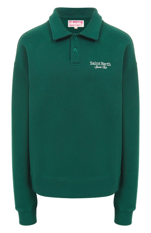 Хлопковое поло MC2 Saint Barth BENE001-02984I/BERENICE Зелёный BENE001-02984I/BERENICE