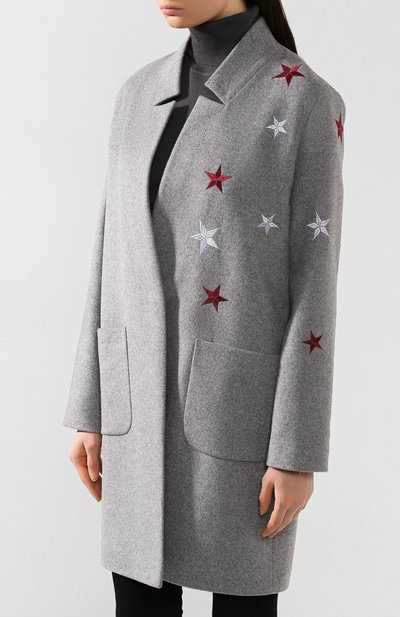 Пальто из смеси шерсти и кашемира SEVEN LAB, арт. 2C-02RGS grey, фото 3